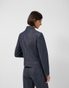 Short blue quilted denim jacket - Mujer | Roberto Verino