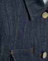 Short blue quilted denim jacket - Mujer | Roberto Verino