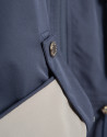 Navy blue jacket with beige interior - Mujer | Roberto Verino