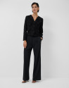 Chaqueta corta jacquard floral negro - Mujer | Roberto Verino
