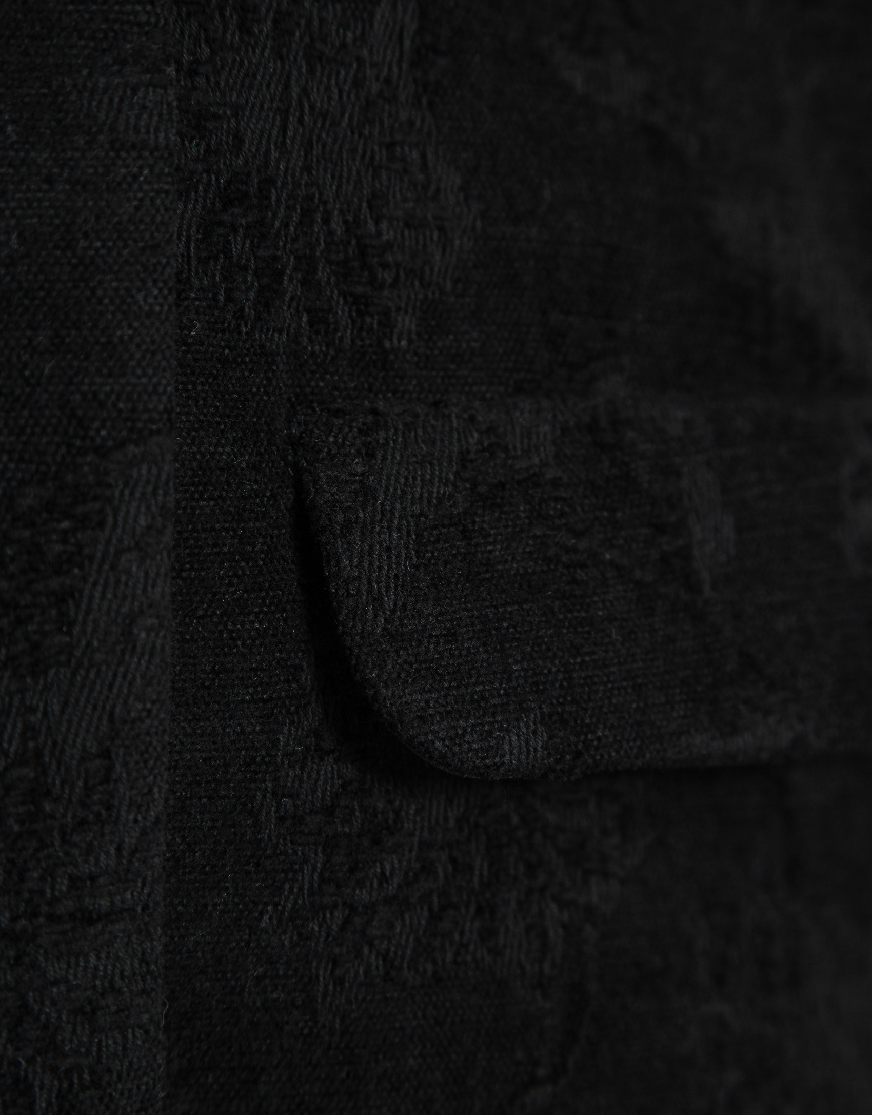 Chaqueta corta jacquard floral negro - Mujer | Roberto Verino