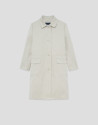 Raw shirt collar trench coat - Mujer - AW2026 | Roberto Verino