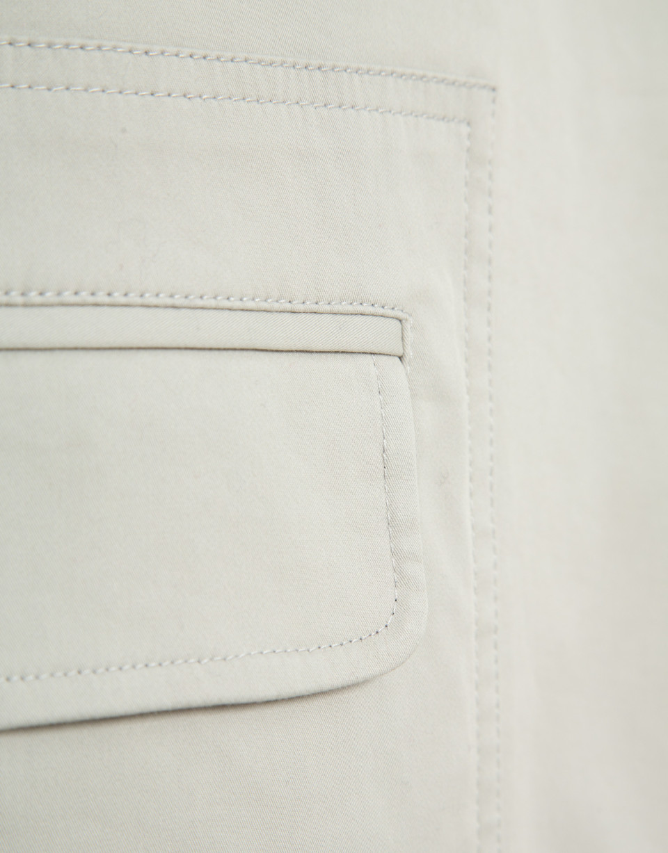 Gabardina cuello camisero crudo - Mujer | Roberto Verino