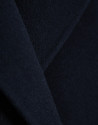 Navy blue double-face wool oversize ... | Roberto Verino