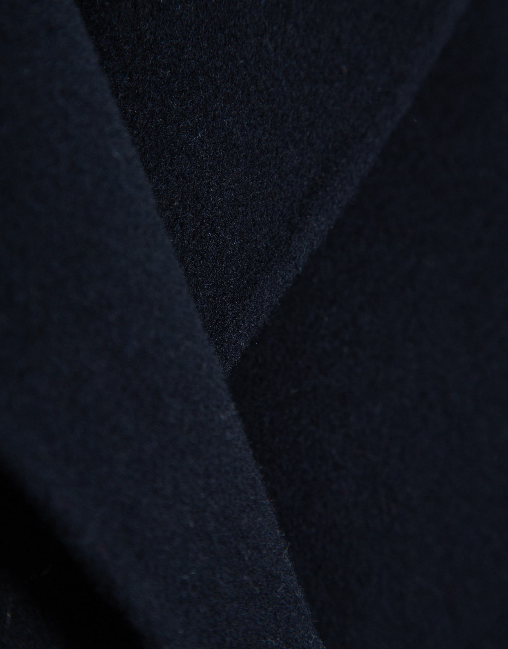 Navy blue double-face wool oversize ... | Roberto Verino