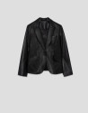 Black nappa one button blazer - Mujer - AW2026 | Roberto Verino
