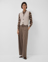 Chaleco punto medio beige - Mujer - OI2026 | Roberto Verino