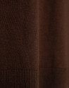 Brown knitted round neck sweater - Mujer | Roberto Verino
