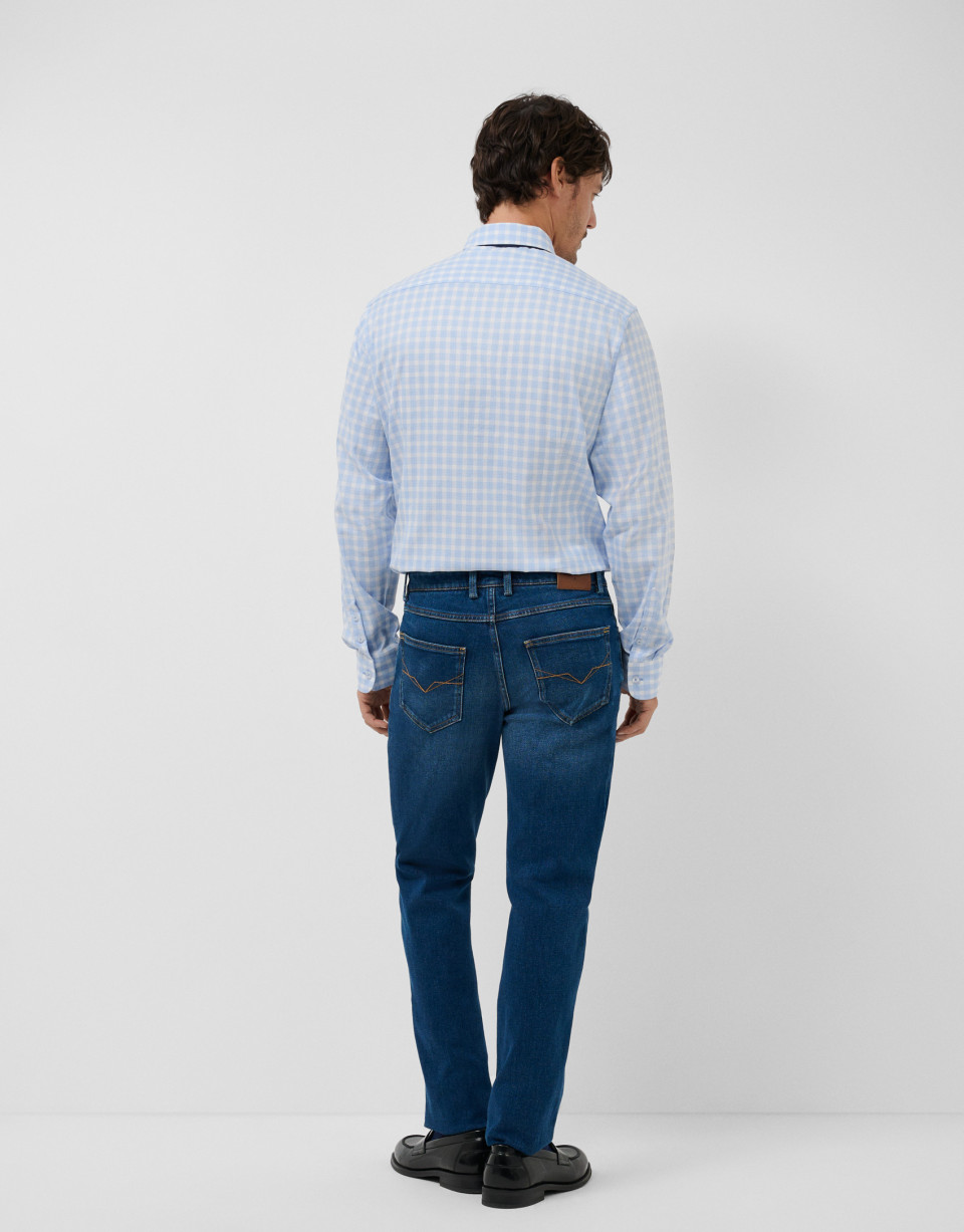 Men's regular medium blue denim pants - Hombre | Roberto Verino