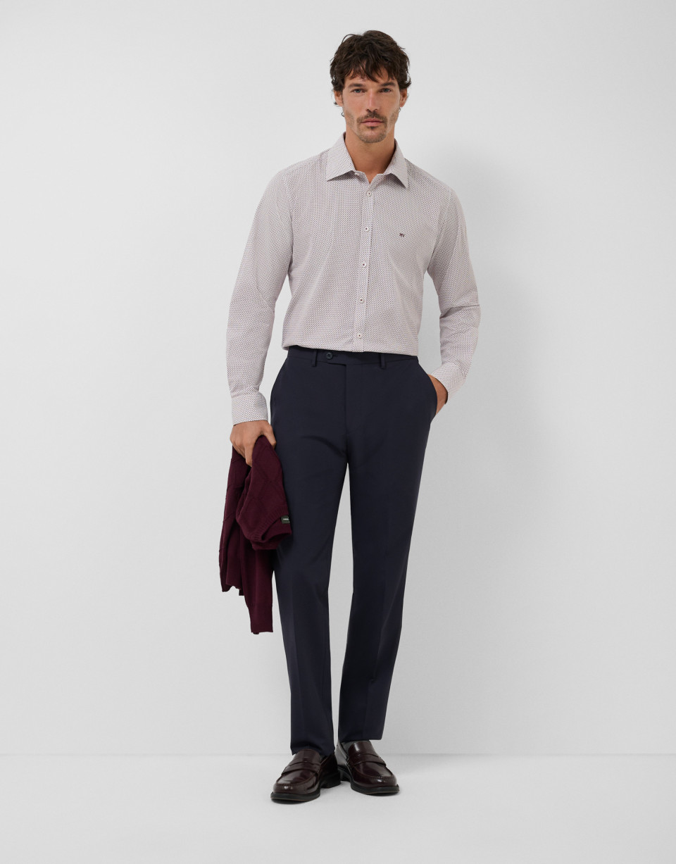 Pantalón vestir técnico marino - Hombre | Roberto Verino