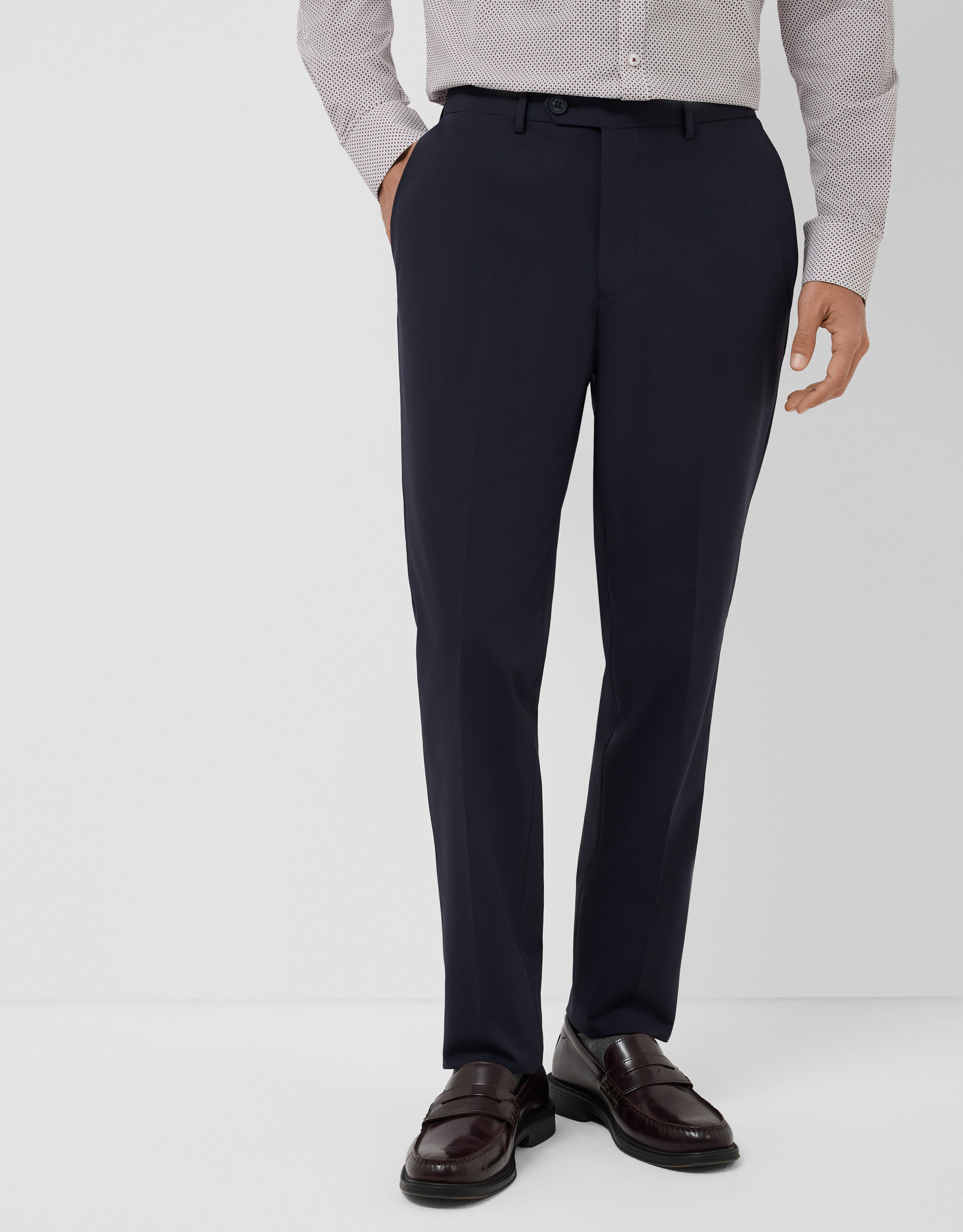 Navy technical dress pants - Hombre - AW2026 | Roberto Verino
