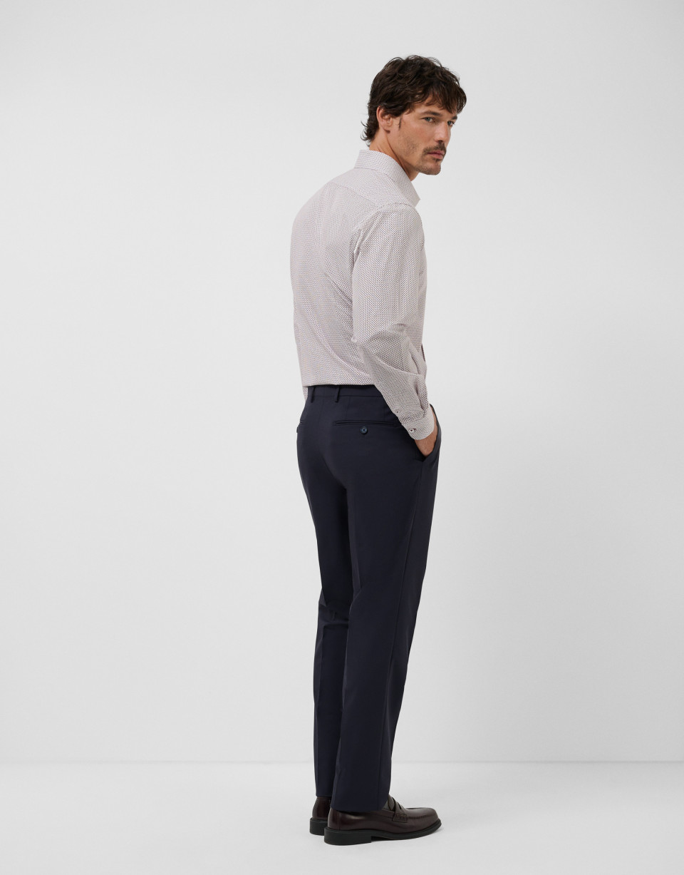 Navy technical dress pants - Hombre - AW2026 | Roberto Verino