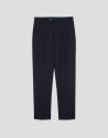 Navy dress pants with turn-up hem - Hombre | Roberto Verino