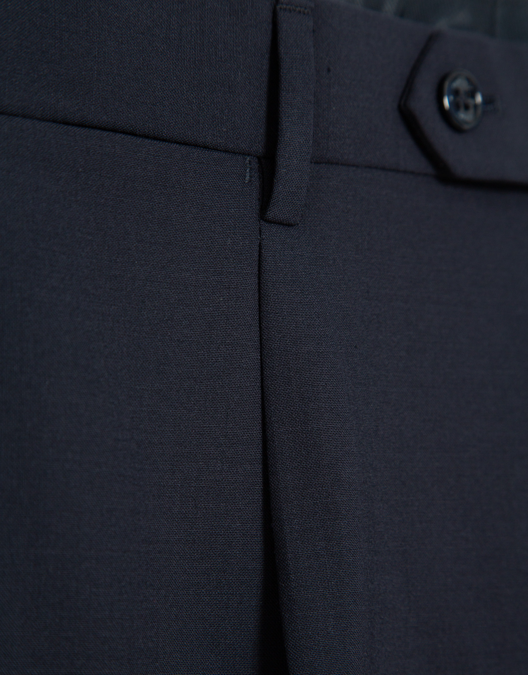 Navy dress pants with turn-up hem - Hombre | Roberto Verino