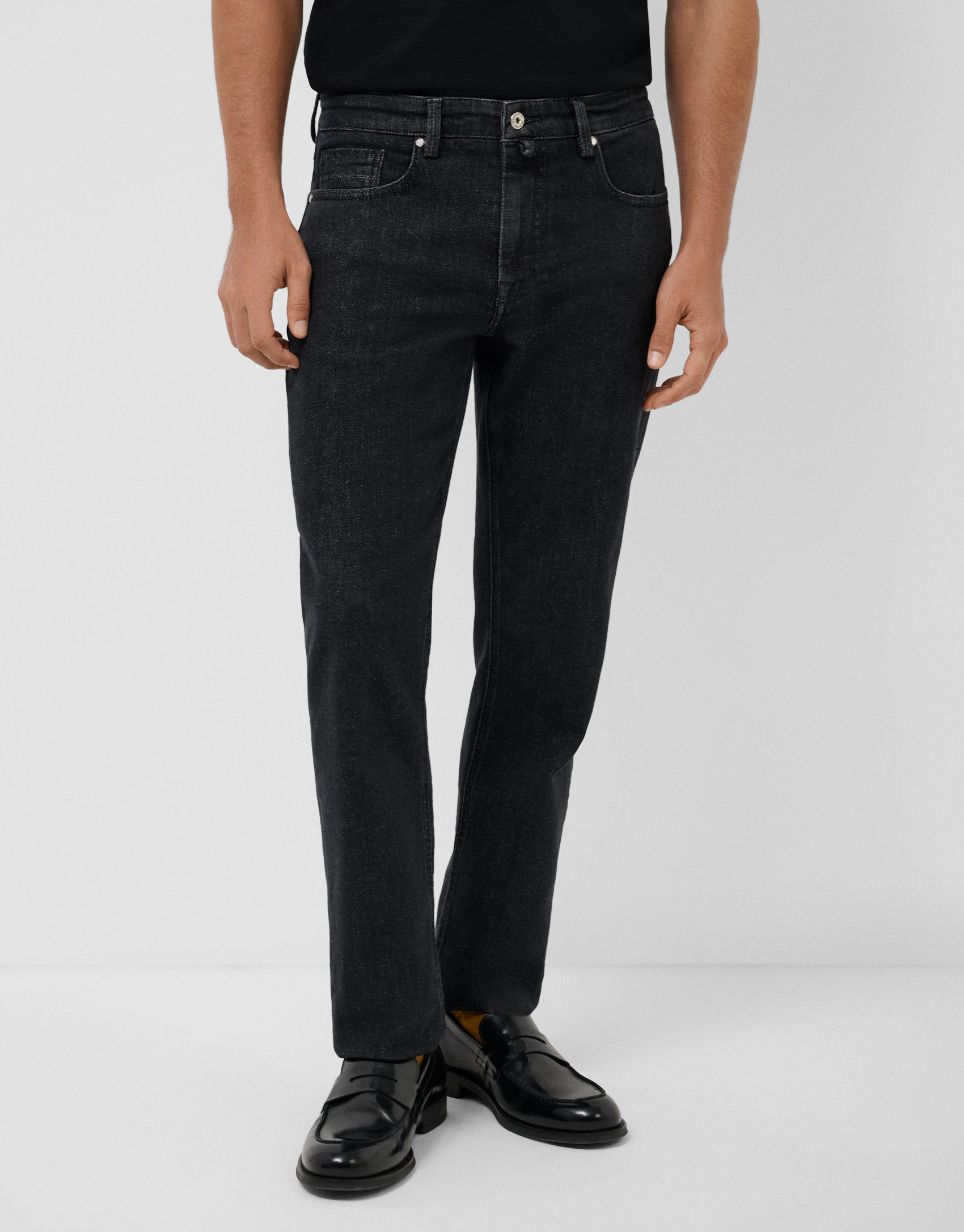 Pantalón denim hombre regular gris - Hombre | Roberto Verino