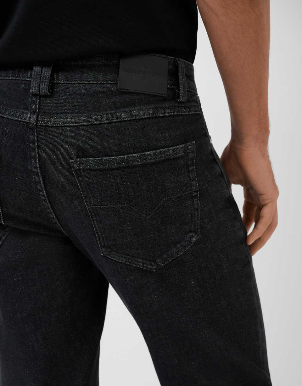 Regular gray men's denim pants - Hombre | Roberto Verino