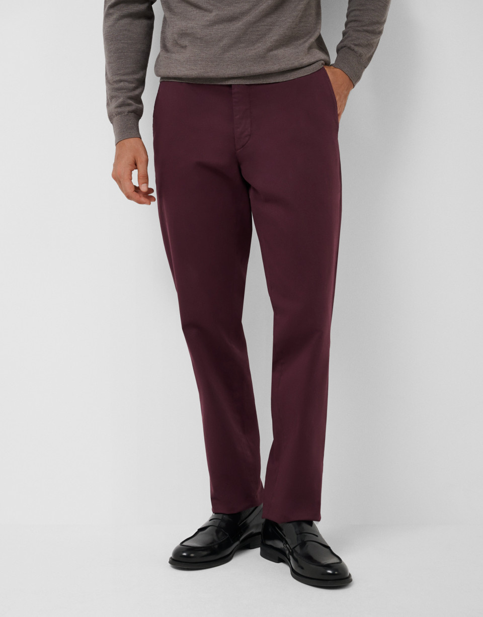 Pantalón chino tintado cereza - Hombre | Roberto Verino