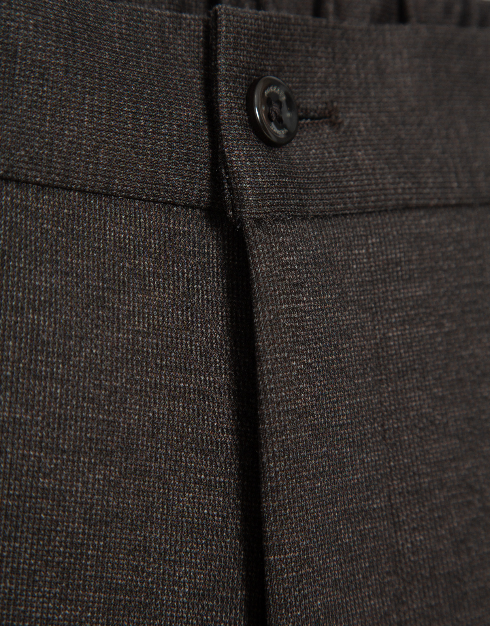 Separate plain brown faux knit pants - Hombre | Roberto Verino