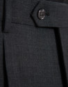 Pantalón vestir gris con vuelta bajo - Hombre | Roberto Verino