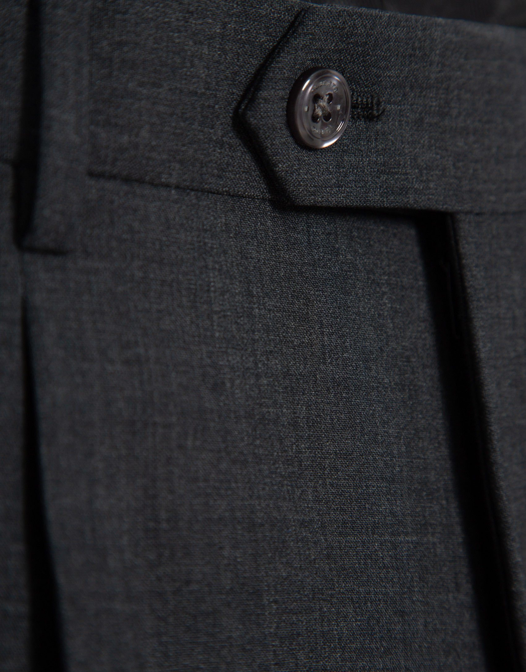 Gray dress pants with turn-up hem - Hombre | Roberto Verino