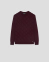 Cherry embossed rhombus sweater - Hombre | Roberto Verino