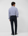 Navy blue dress pants with elastic waist | Roberto Verino