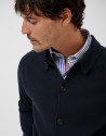 Sobrecamisa punto botones marino - Hombre | Roberto Verino