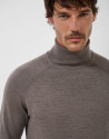 Mink wool turtleneck sweater - Hombre - AW2026 | Roberto Verino