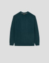 Teal braided sweater - Hombre - AW2026 | Roberto Verino