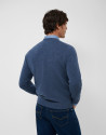 Medium blue wool/cashmere sweater - Hombre | Roberto Verino