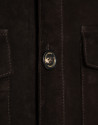 Brown suede safari jacket - Hombre - AW2026 | Roberto Verino