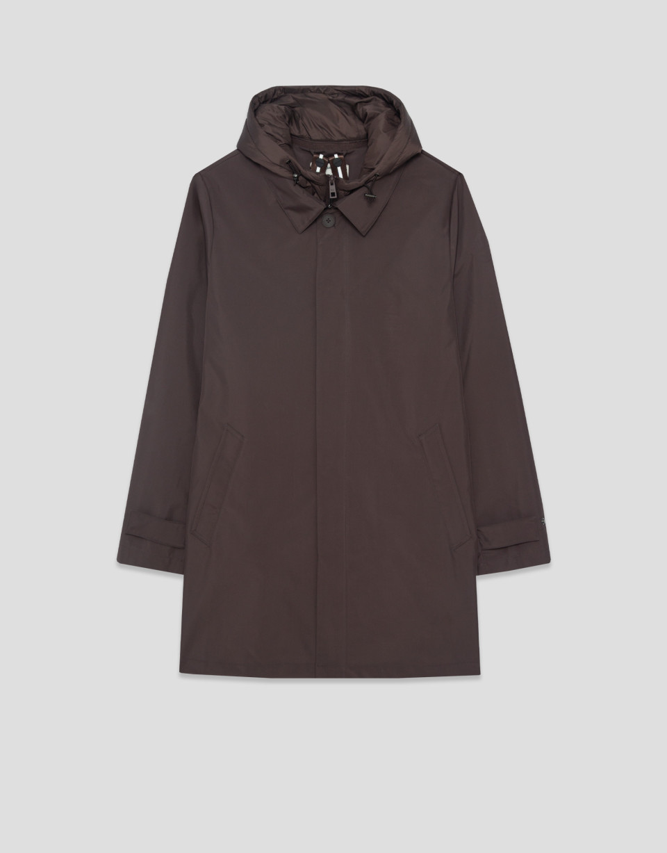 Gabardina con pechera desmontable técnica ... | Roberto Verino