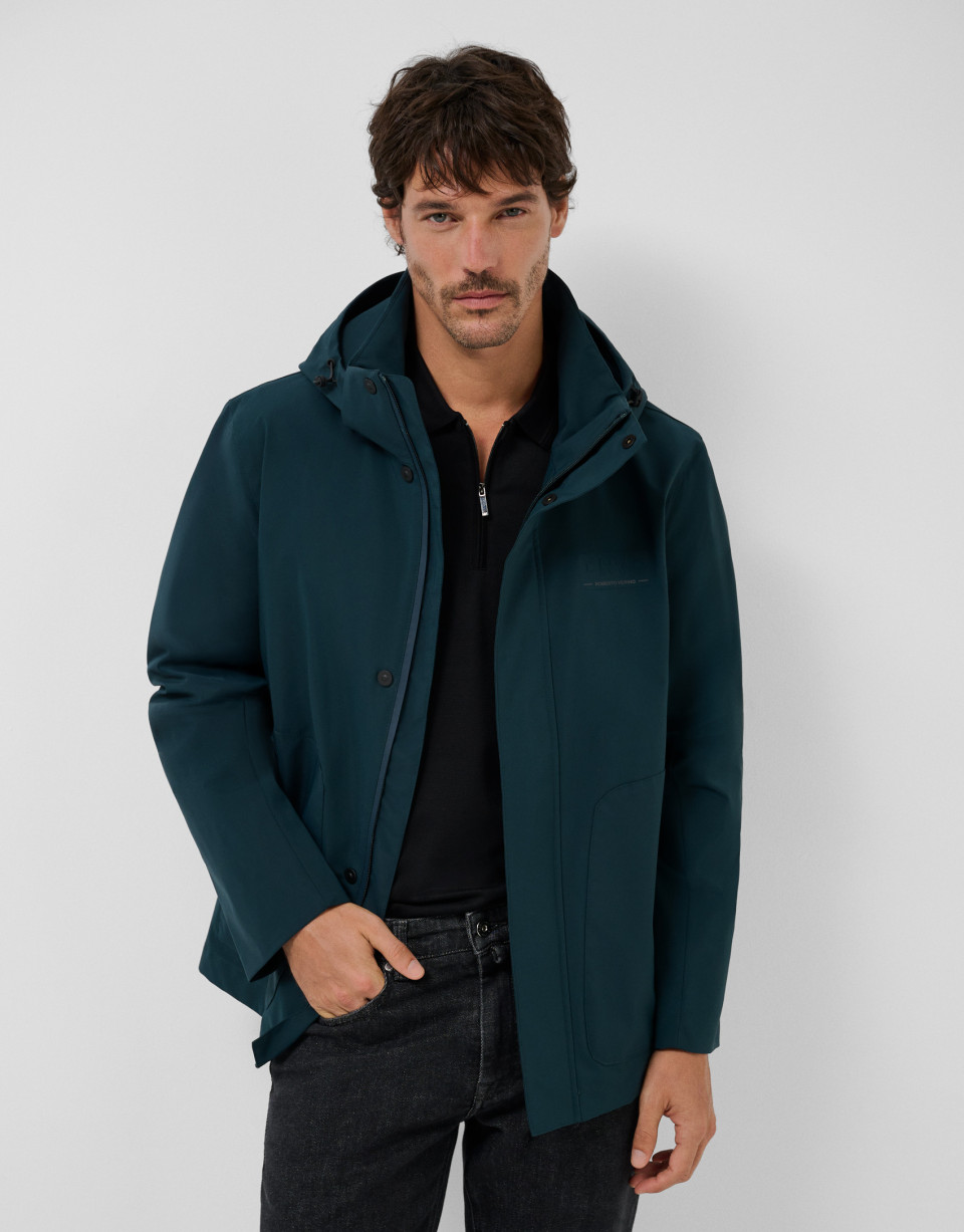 Dark green technical jacket - Hombre - AW2026 | Roberto Verino