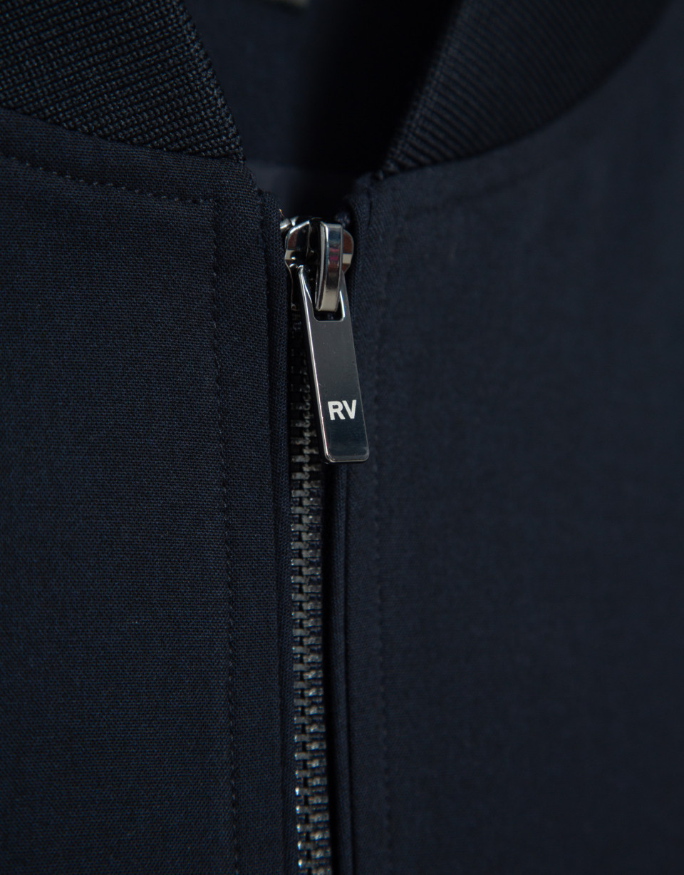 Navy blue bomber jacket - Hombre - AW2026 | Roberto Verino