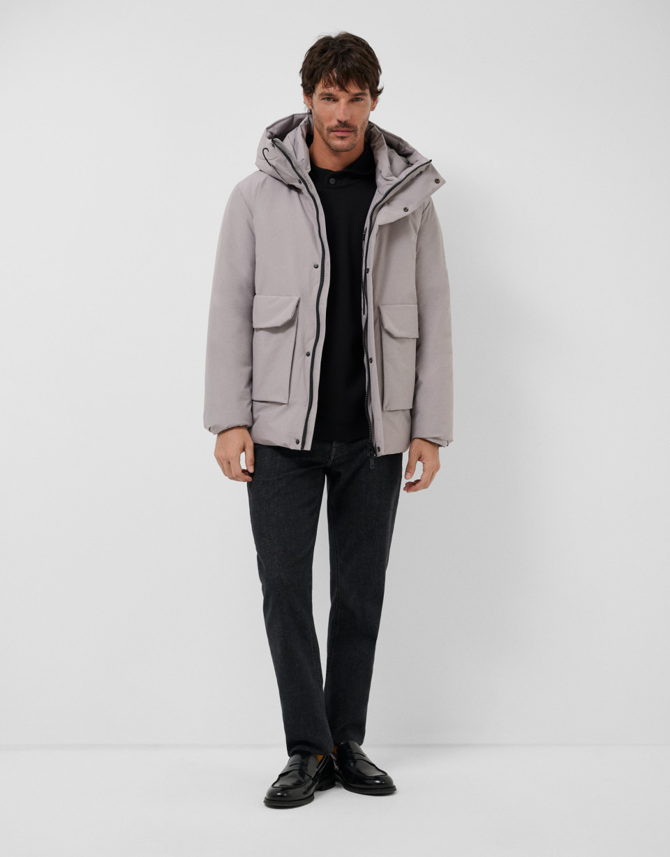 Light mink technical jacket - Hombre - AW2026 | Roberto Verino