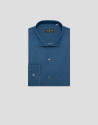 Camisa sport regular vaquera azul - Hombre | Roberto Verino