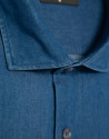Camisa sport regular vaquera azul - Hombre | Roberto Verino