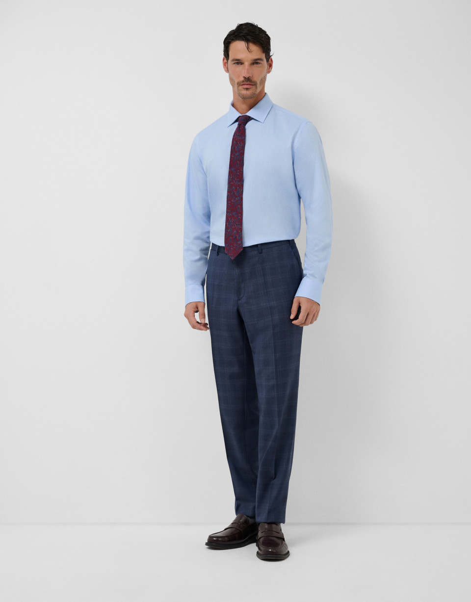Traje Drop 6 cuadros azules - Hombre - OI2026 | Roberto Verino