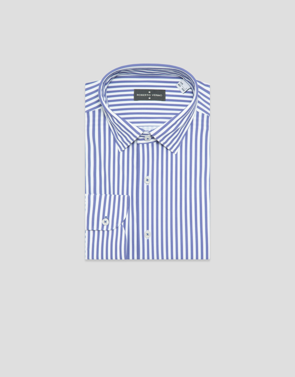 Camisa sport regular rayas azul - Hombre | Roberto Verino