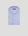 Regular blue striped sport shirt - Hombre | Roberto Verino
