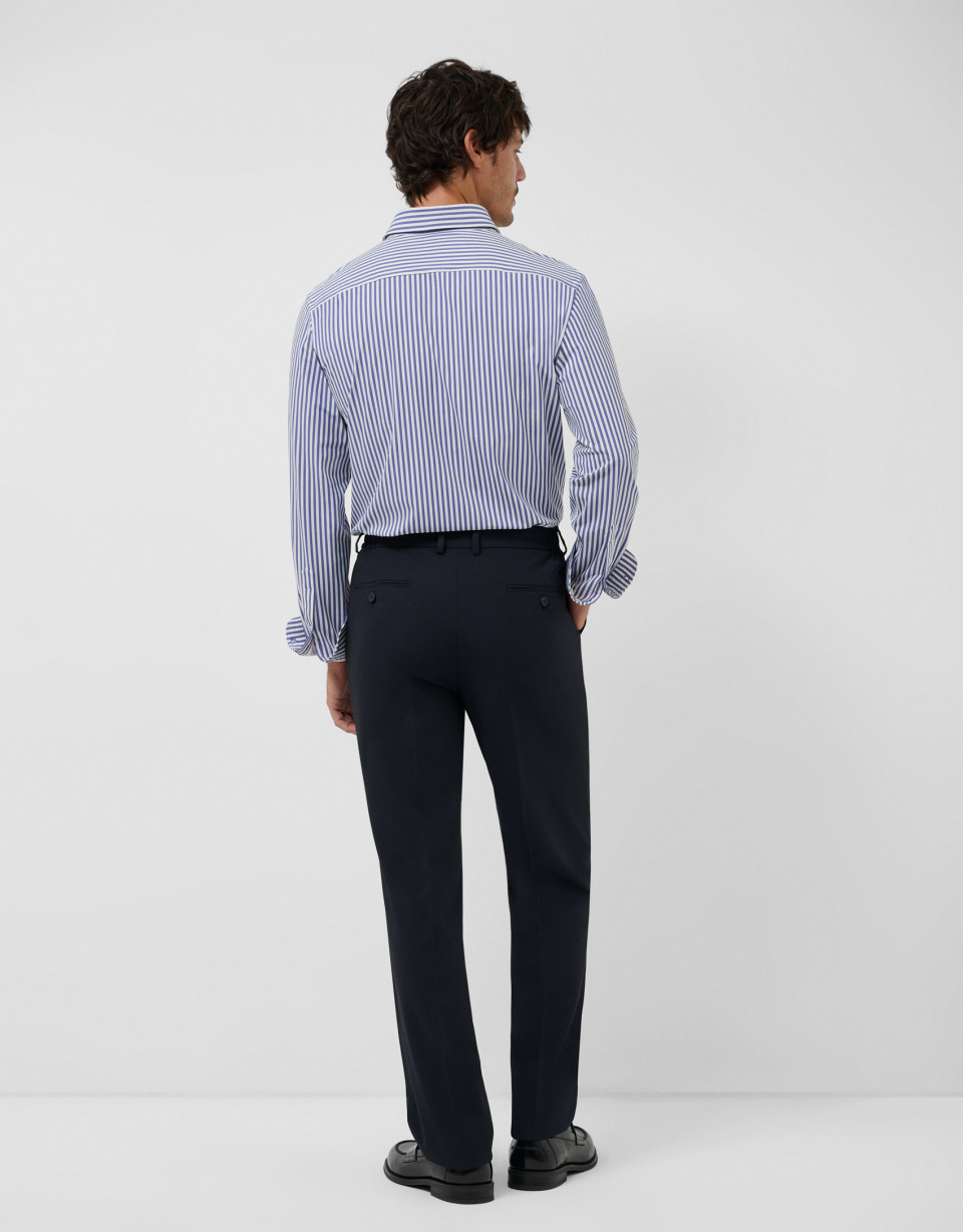 Regular blue striped sport shirt - Hombre | Roberto Verino
