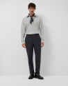Camisa sport regular sarga gris melange | Roberto Verino