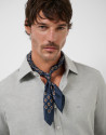Regular gray melange twill sport shirt - Hombre | Roberto Verino