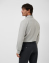 Camisa sport regular sarga gris melange | Roberto Verino