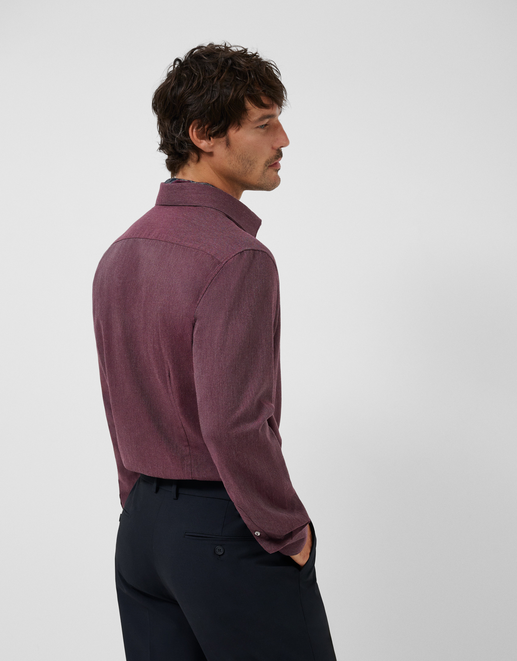 Regular cherry twill sport shirt - Hombre | Roberto Verino