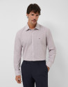Regular cherry geometric print sport shirt | Roberto Verino
