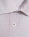Regular cherry geometric print sport shirt | Roberto Verino