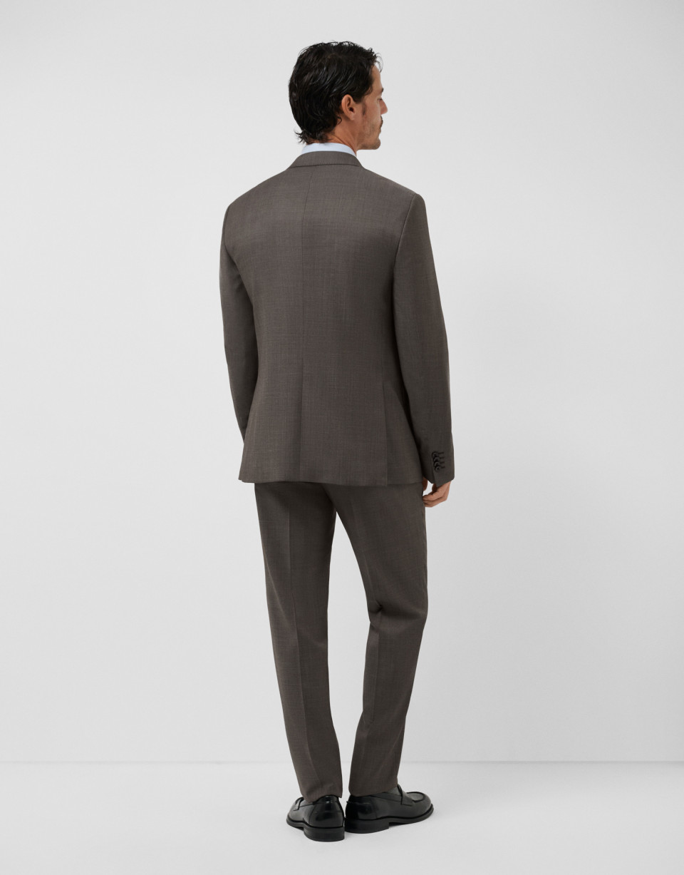 Traje half canvas slim fit liso marrón | Roberto Verino