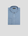Gray blue tinted regular sport shirt - Hombre | Roberto Verino