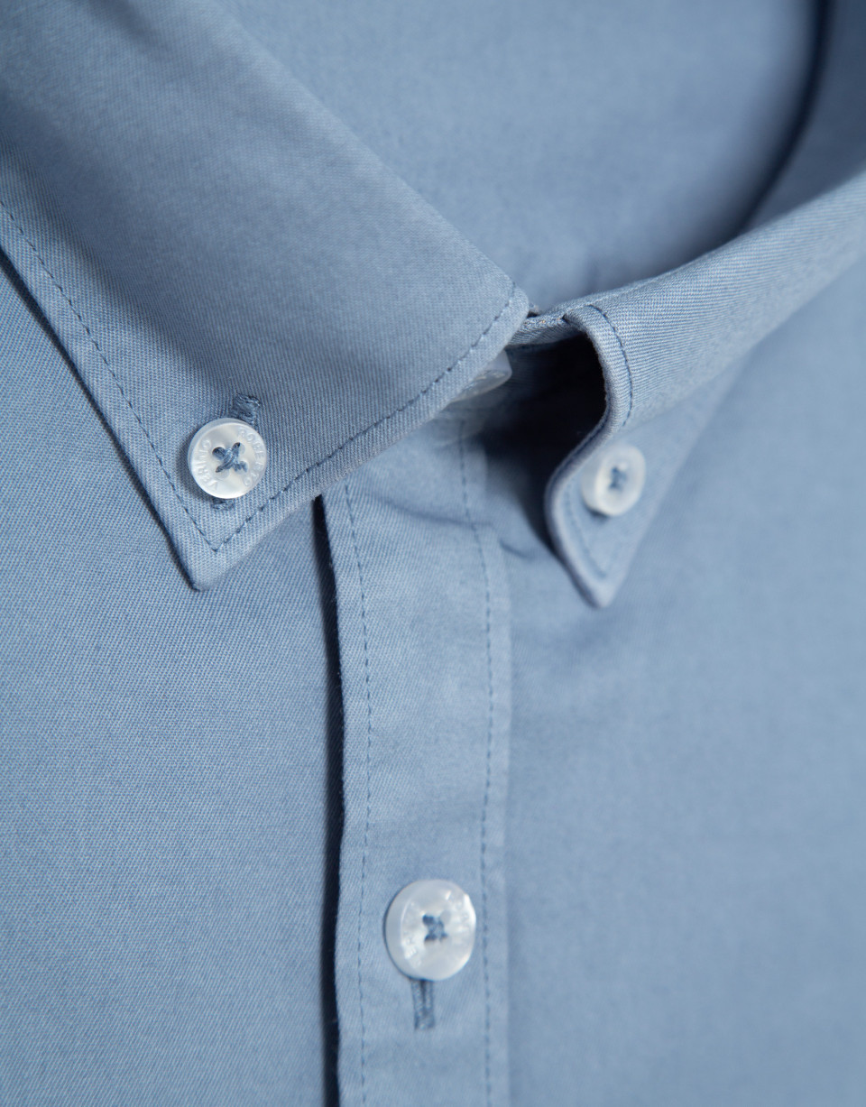 Gray blue tinted regular sport shirt - Hombre | Roberto Verino